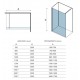 Διαχωριστικό Πάνελ Ντουζιέρας Walkin 1 Karag 100X200cm Clear Glass 8mm Λευκό Ματ Διαχωριστικό Πάνελ Ντουζιέρας Walkin 1 Karag 100X200cm Clear Glass 8mm Λευκό Ματ